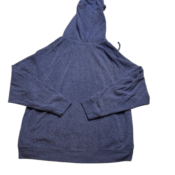 💙 Aerie American Eagle Women’s Hoodie XL Blue Raglan Drawstring Sweatshirt 💙 - Picture 2 of 4